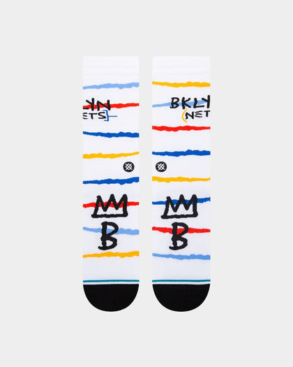 Stance X NBA Brooklyn Nets 2023 Socks White