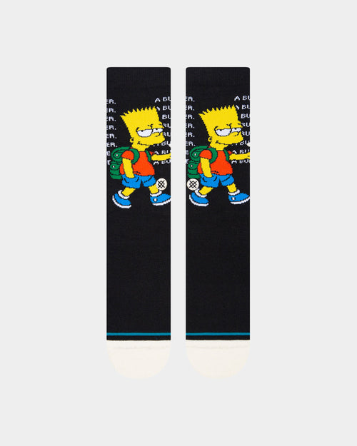 Stance X The Simpsons Troubled Socks Black
