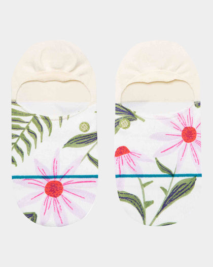 Stance Women's Flaunt No Show Socks Off White