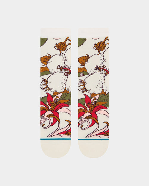 Stance Women's Flowers And Fields Socks Off White