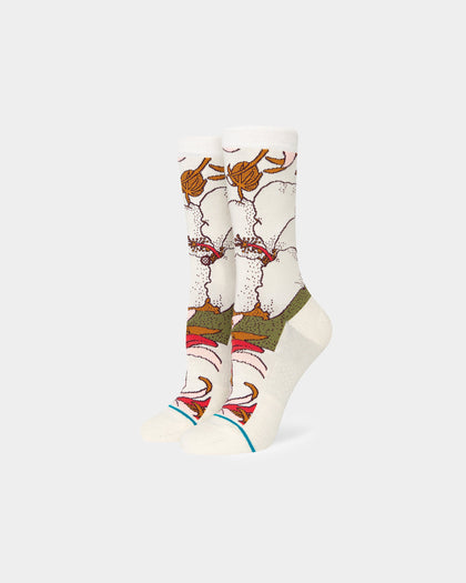 Stance Women's Flowers And Fields Socks Off White