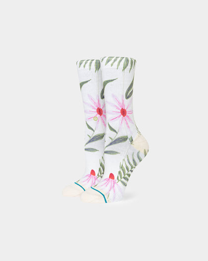Stance Women's Flaunt Crew Socks Off White