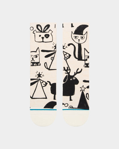 Stance Women's Christmas Bazaar Socks Off White