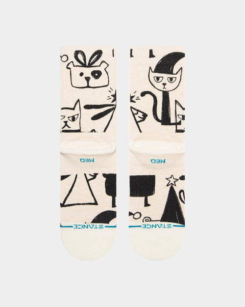 Stance Women's Christmas Bazaar Socks Off White