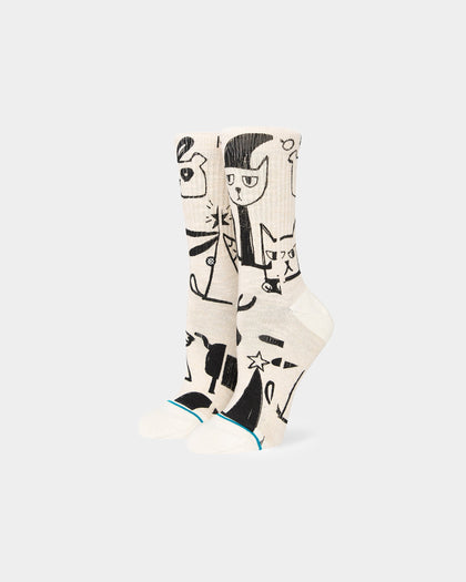 Stance Women's Christmas Bazaar Socks Off White
