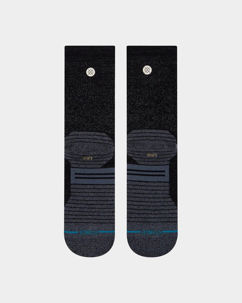 Stance Run Light Crew Socks Black