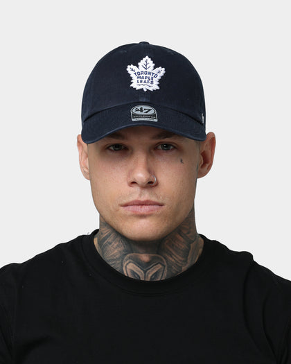 47 Brand Toronto Maple Leafs Clean Up Strapback Navy