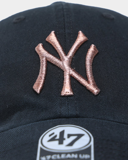 47 Brand New York Yankees Clean Up Strapback Black/Rose Gold
