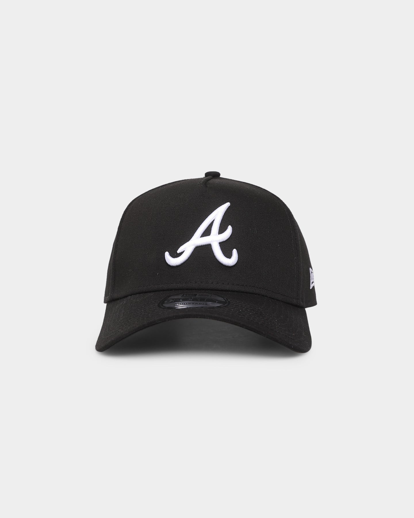 New Era Braves 9FORTY A-Frame Snapback Black/White | Culture Kings US