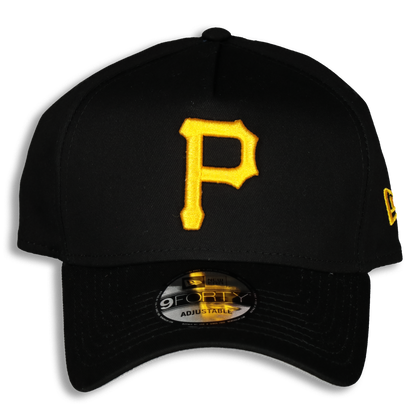 New Era Pittsburgh Pirates 9FORTY A-Frame Snapback Black/Yellow/Grey Undervisor