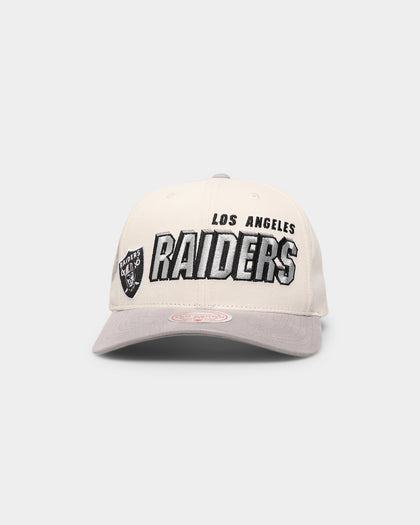 Mitchell & Ness Los Angeles Raiders  'Shadow Designs' Pro Crown Snapback Vintage White