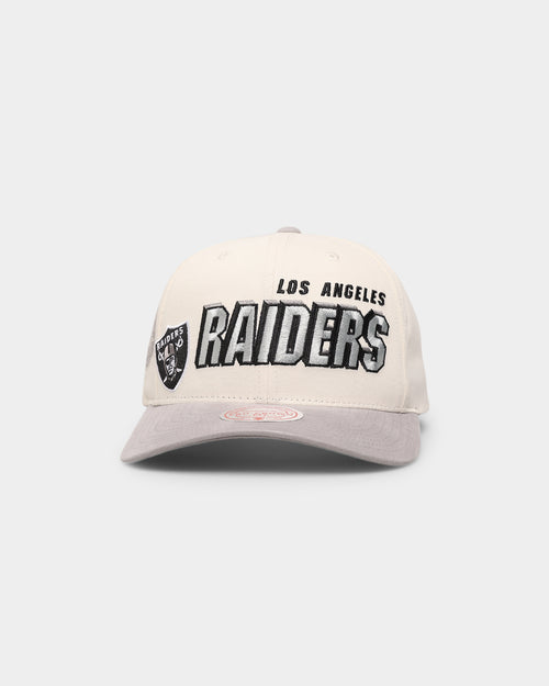 Mitchell & Ness Los Angeles Raiders  'Shadow Designs' Pro Crown Snapback Vintage White