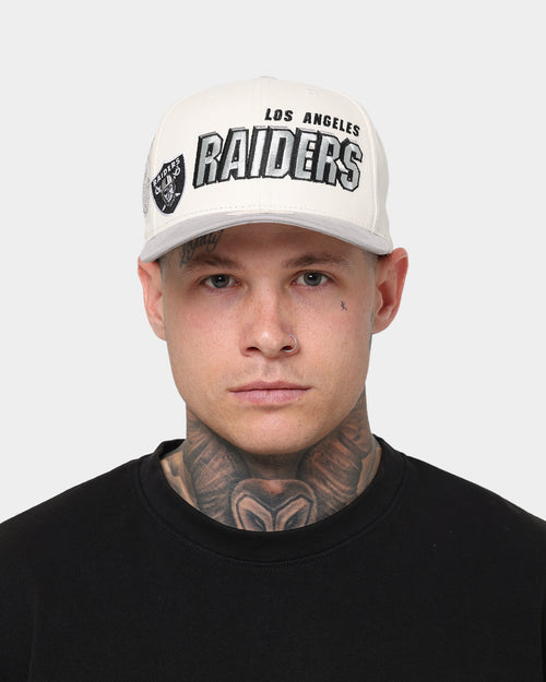 Mitchell & Ness Los Angeles Raiders  'Shadow Designs' Pro Crown Snapback Vintage White