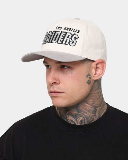 Mitchell & Ness Los Angeles Raiders  'Shadow Designs' Pro Crown Snapback Vintage White