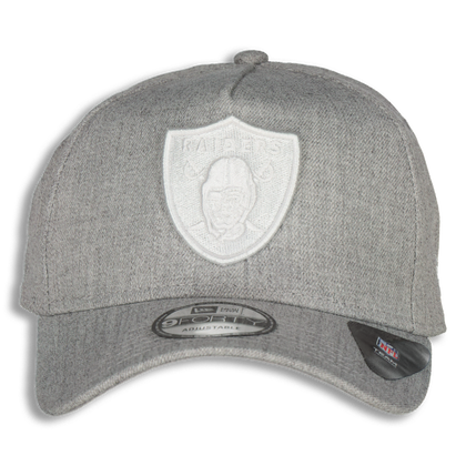 New Era Oakland Raiders 9FORTY A-Frame Snapback Heather Grey