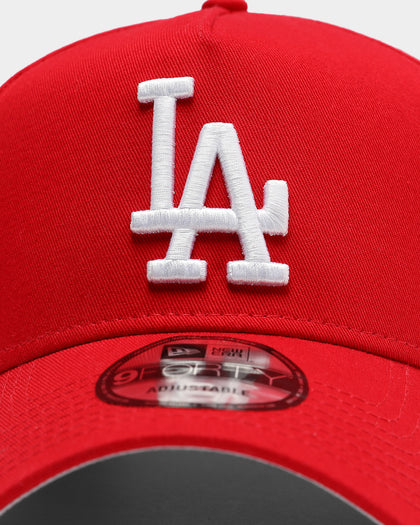 New Era Los Angeles Dodgers 9FORTY A-Frame Grey Undervisor Snapback Red/Grey