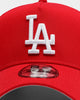 New Era Los Angeles Dodgers 9FORTY A-Frame Grey Undervisor Snapback Red/Grey