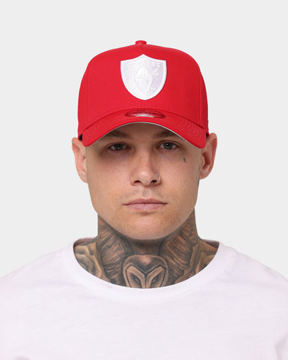 New Era Oakland Raiders 9FORTY A-Frame Grey Undervisor Snapback Red/Grey