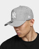 New Era New York Yankees 9FORTY A-Frame Snapback Heather Grey