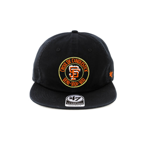 Thrasher x 47 Brand Goldmerrow Captain RL Snapback Black/Orange