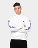 Champion Men's Rev Weave OS Flock Script Hoodie White