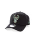 New Era Milwaukee Bucks NBA 9FORTY A-Frame Snapback Black