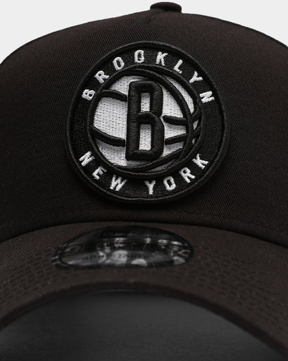 New Era Brooklyn Nets NBA 9FORTY A-Frame Snapback Black
