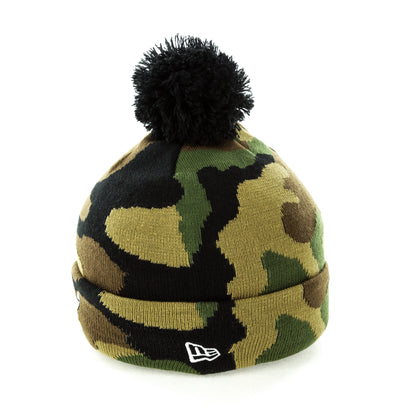 New Era Los Angeles Dodgers Pom Knit Beanie Camo
