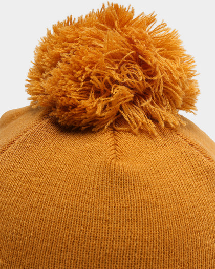 New Era Los Angeles Dodgers Pom Knit Beanie Wheat