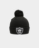 New Era Las Vegas Raiders Pom Knit Beanie Black/White