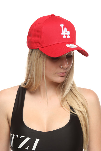 New Era Women's Los Angeles Dodgers 9FORTY A-Frame Strapback Scarlet/White