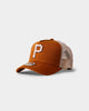 New Era Youth Pittsburgh Pirates 9FORTY A-Frame Trucker Snapback Wheat/White
