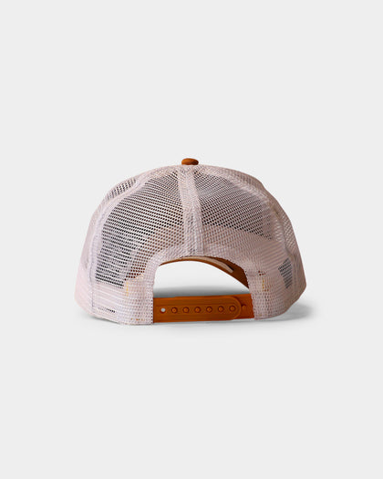 New Era Youth Pittsburgh Pirates 9FORTY A-Frame Trucker Snapback Wheat/White