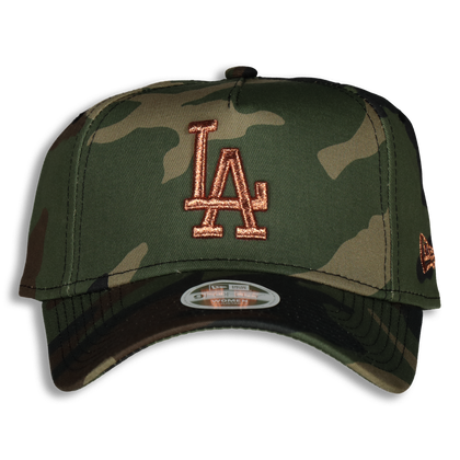 New Era Women's Los Angeles Dodgers 9Forty A-Frame Strapback Camo/Rose Gold