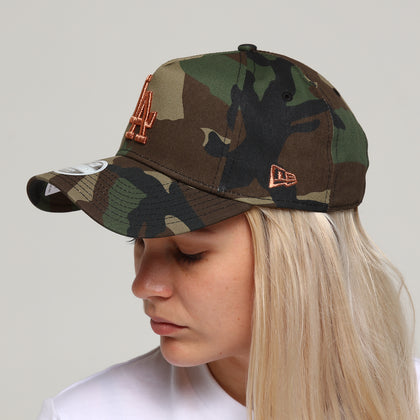 New Era Women's Los Angeles Dodgers 9Forty A-Frame Strapback Camo/Rose Gold