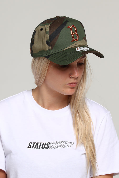 New Era Women's Red Sox 9FORTY A-Frame Strapback Cam/Rose Gold