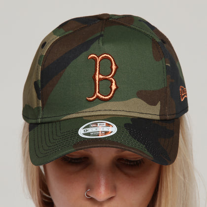 New Era Women's Red Sox 9FORTY A-Frame Strapback Cam/Rose Gold