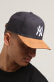 47 Brand New York Yankees Tannery 2 Tone MVP DP Strapback Navy/Tan