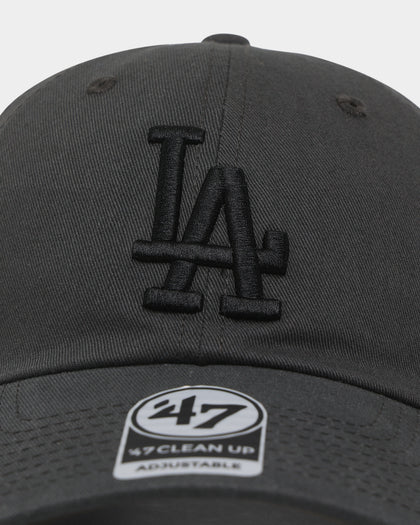 47 Brand Los Angeles Dodgers 47 Clean Up Strapback Charcoal
