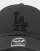 47 Brand Los Angeles Dodgers 47 Clean Up Strapback Charcoal