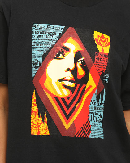 Obey Bias By Numbers Short Sleeve T-Shirt Black