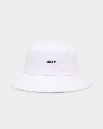 Obey Bold Twill Bucket Hat White