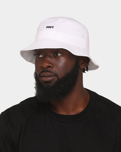 Obey Bold Twill Bucket Hat White