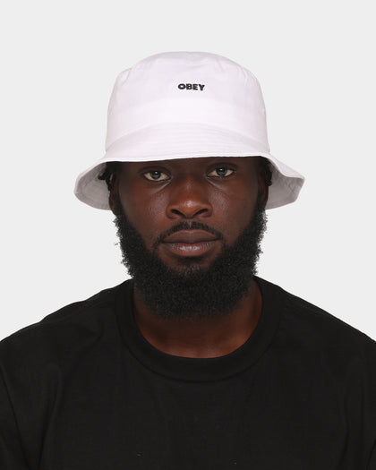Obey Bold Twill Bucket Hat White