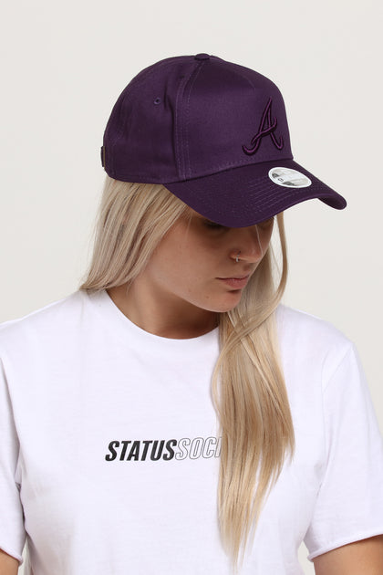 New Era Women's Atlanta Braves 9FORTY A-Frame Strapback Violet