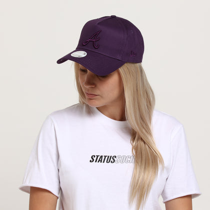 New Era Women's Atlanta Braves 9FORTY A-Frame Strapback Violet