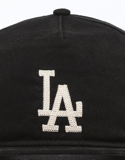 New Era Los Angeles Dodgers The Old Golfer Chainstitch Snapback Black/Ivory