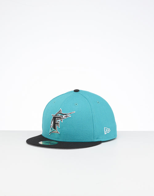 New Era X Swarovski Miami Marlins '97 59FIFTY Fitted Teal/Black