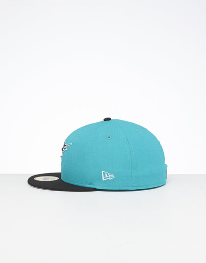New Era X Swarovski Miami Marlins '97 59FIFTY Fitted Teal/Black