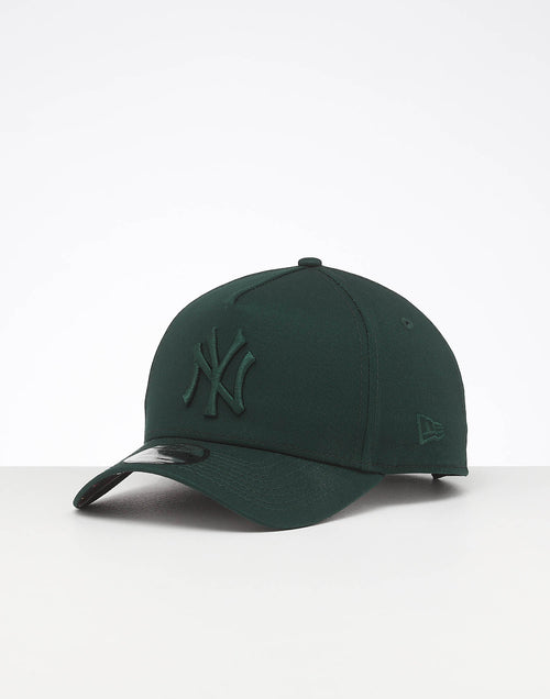 New Era New York Yankees 9FORTY A-Frame Snapback Dark Green/Stripe